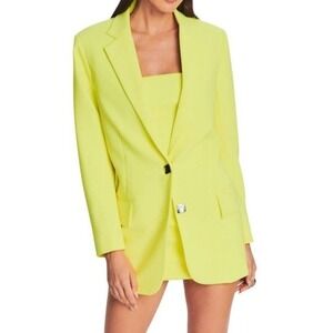 RETROFETE Natal Yellow Blazer NWT Women's Small Bold Bright Suit Jacket